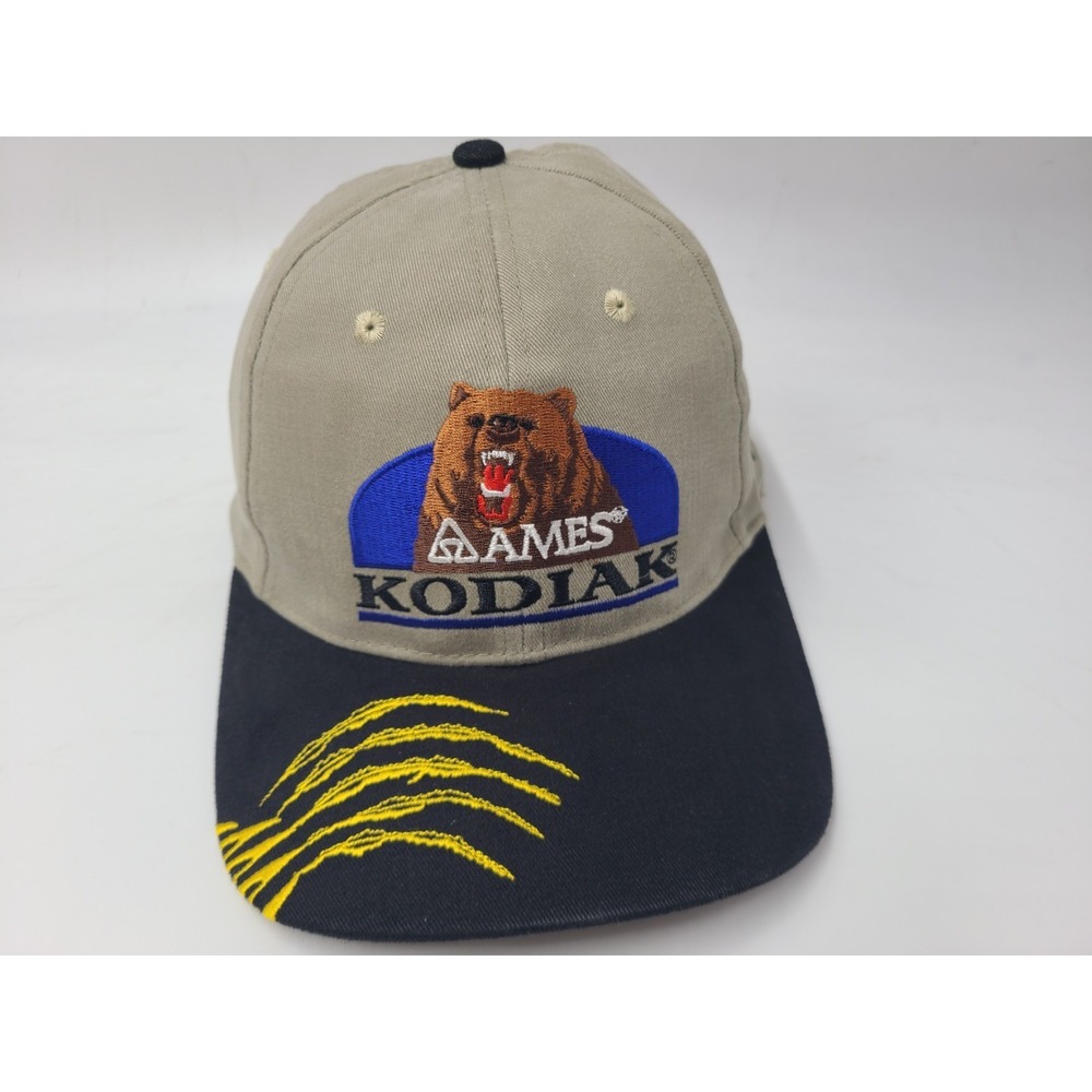 Ames Kodiak Shovel Tools That‎ Own The Turf Adjustable Hat Cap Men Beige Black